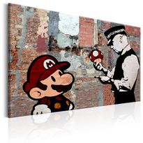 Canvas-taulu Artgeist Banksy: One Last Time, eri kokoja