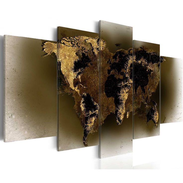 Taulu Artgeist Brass continents eri kokoja
