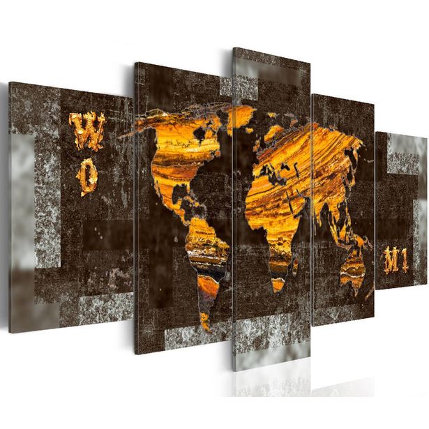 Taulu Artgeist Hidden Treasure (World Map) eri kokoja