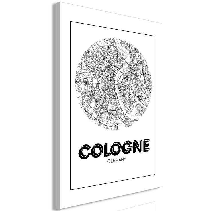 Taulu Artgeist Retro Cologne 1-osainen pystysuuntainen eri kokoja