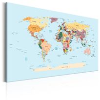 Canvas-taulu Artgeist World Map: Travel with Me, eri kokoja