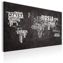Canvas-taulu Artgeist World Map: Spanish Geography, eri kokoja