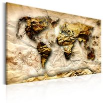 Canvas-taulu Artgeist Map: Leonardo da Vinci inspiration, eri kokoja