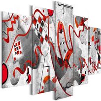 Canvas-taulu Artgeist Between Waves, 5-osainen, leveä, eri kokoja