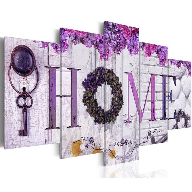 Taulu Artgeist Purple House eri kokoja