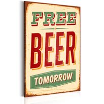 Canvas-taulu Artgeist Free Beer Tomorrow, eri kokoja