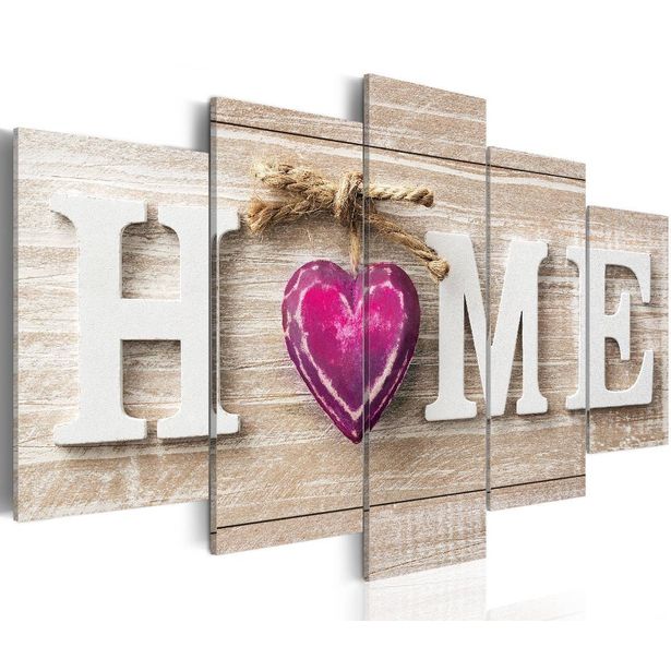Taulu Artgeist Home: Pink Heart eri kokoja