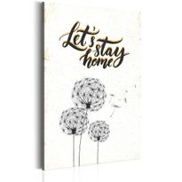 Canvas-taulu Artgeist My Home: Let&#039;s stay home, eri kokoja