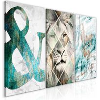 Canvas-taulu Artgeist Lion Dreams (3 Part), eri kokoja