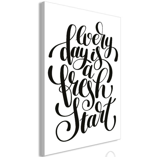 Taulu Artgeist Every Day Is a Fresh Start 1-osainen pystysuuntainen eri kokoja