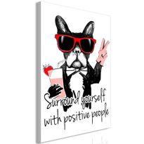 Canvas-taulu Artgeist Surround Yourself With Positive People, 1-osainen, pystysuuntainen, eri kokoja