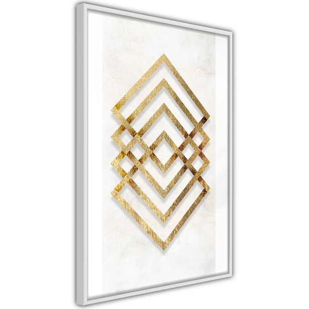 Juliste Artgeist Golden Geometry, kehyksillä, eri kokoja