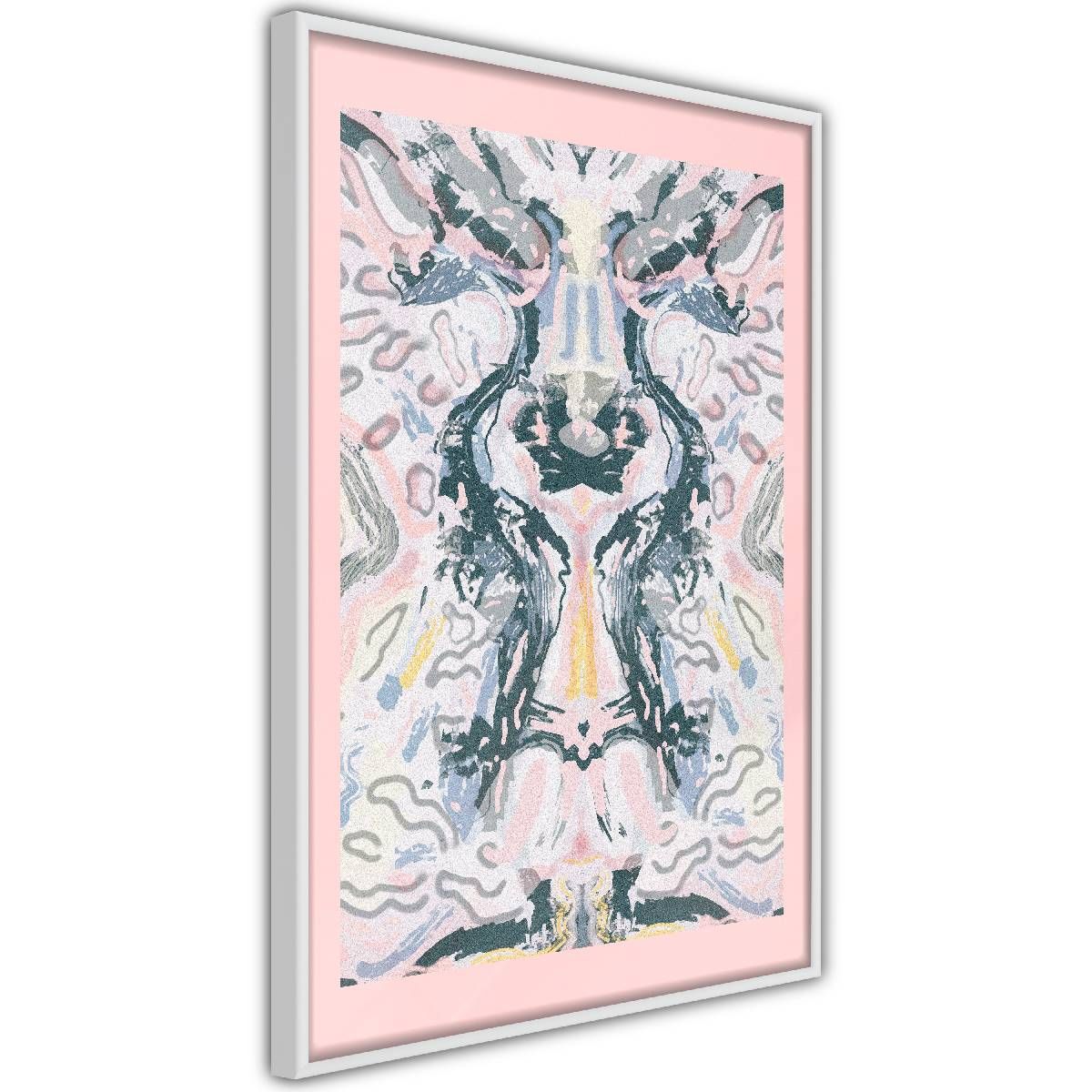 Juliste Artgeist Rorschacha Mantra, kullanvärinen kehys, 30x20cm