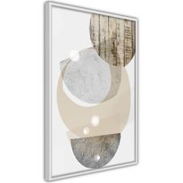 Juliste Artgeist Beige Fusion, kehyksillä, eri kokoja