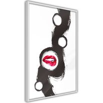 Juliste Artgeist Bitten Lips, kehyksillä, eri kokoja