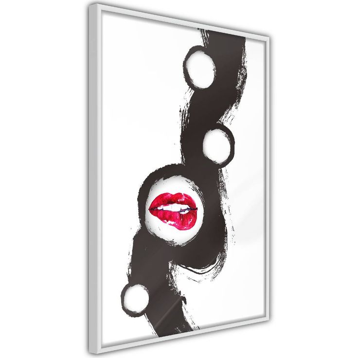 Juliste Artgeist Bitten Lips, kehyksillä, eri kokoja