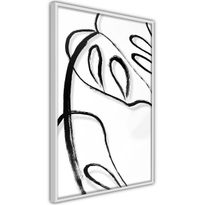 Juliste Artgeist White Monstera, kehyksillä, eri kokoja