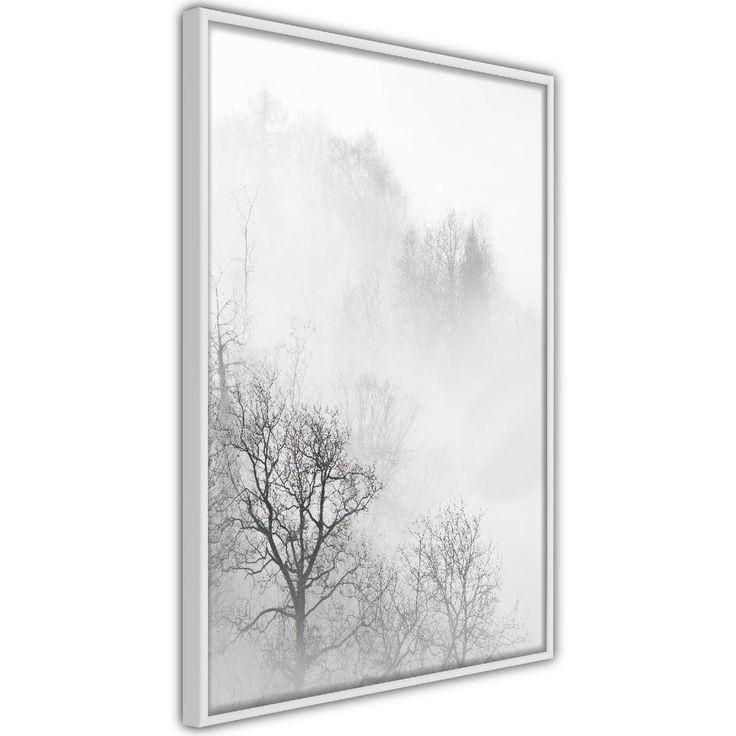 Juliste Artgeist Trees In The Fog, kehyksillä, eri kokoja