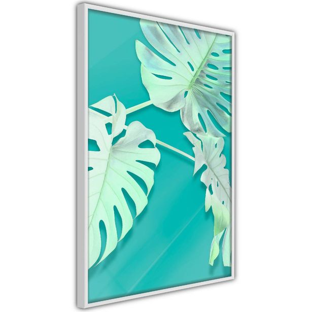 Juliste Artgeist Mint Monstera, kehyksillä, eri kokoja
