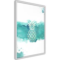 Juliste Artgeist Pineapple in Watercolours, kehyksillä, eri kokoja