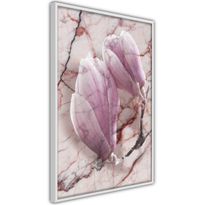 Juliste Artgeist Marble Magnolia, kehyksillä, eri kokoja