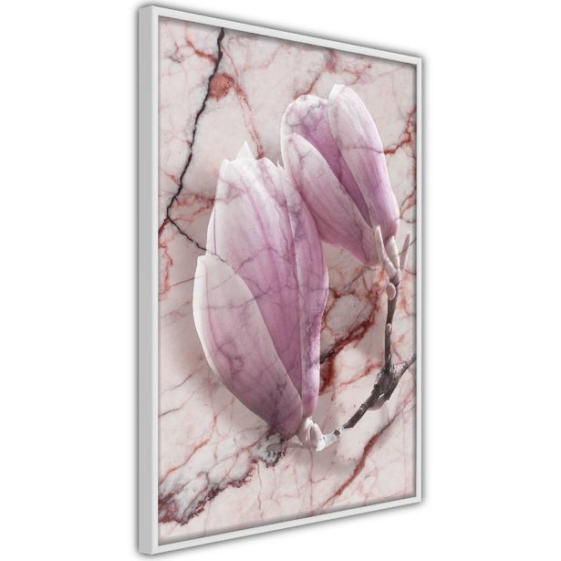 Juliste Artgeist Marble Magnolia, kehyksillä, eri kokoja