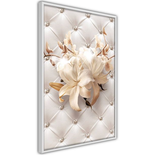 Juliste Artgeist Diamond Lilies, kehyksillä, eri kokoja