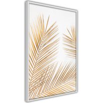 Juliste Artgeist Golden Palm Leaves, kehyksillä, eri kokoja