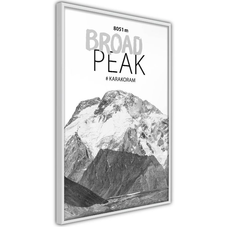 Juliste Artgeist Broad Peak, kehyksillä, eri kokoja