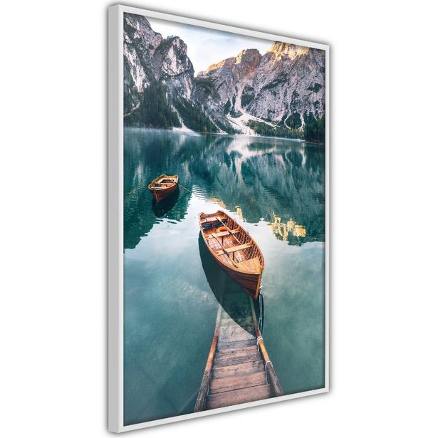 Juliste Artgeist Boats In Dolomites, kehyksillä, eri kokoja