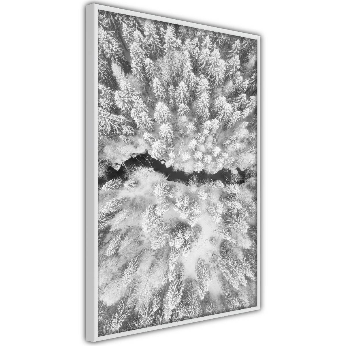 Juliste Artgeist Cold Stream, musta kehys, 45x30cm