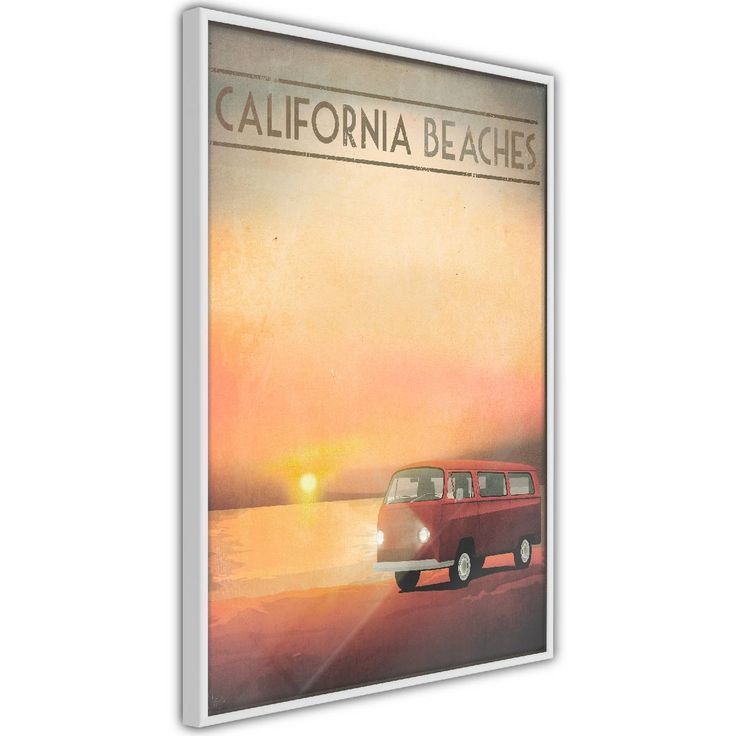 Juliste Artgeist California Beaches, kehyksillä, eri kokoja