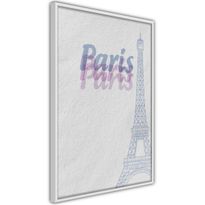Juliste Artgeist Paris in Watercolours, kehyksillä, eri kokoja