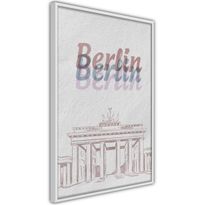 Juliste Artgeist Berlin in Watercolours, kehyksillä, eri kokoja