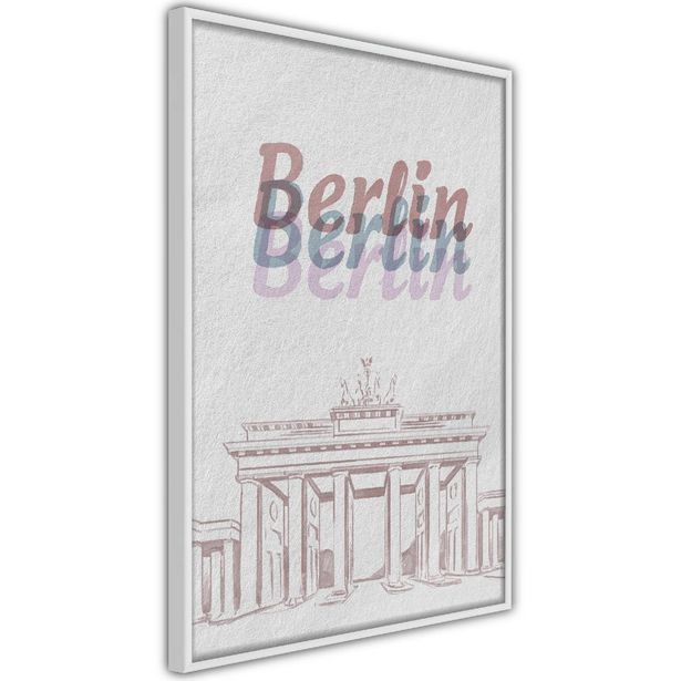 Juliste Artgeist Berlin in Watercolours, kehyksillä, eri kokoja