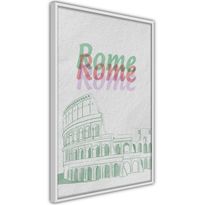 Juliste Artgeist Rome in Watercolours, kehyksillä, eri kokoja