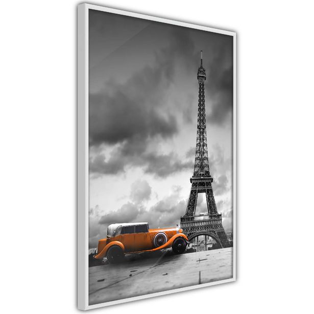 Juliste Artgeist Orange Car, kehyksillä, eri kokoja