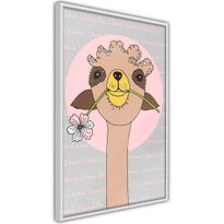 Juliste Artgeist Happy Llama, kehyksillä, eri kokoja
