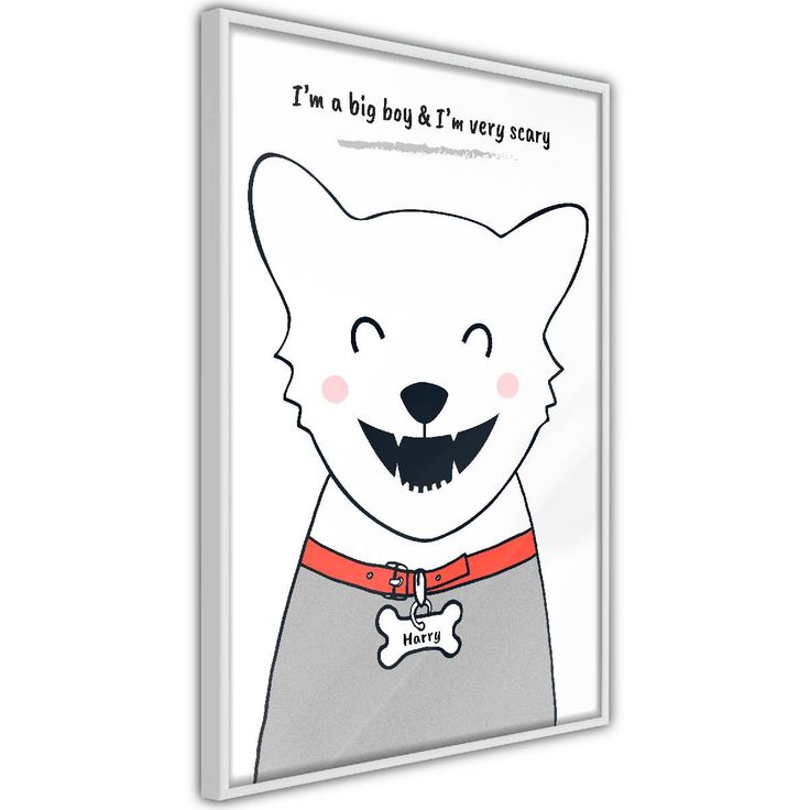 Juliste Artgeist Doggy Harry, kehyksillä, eri kokoja