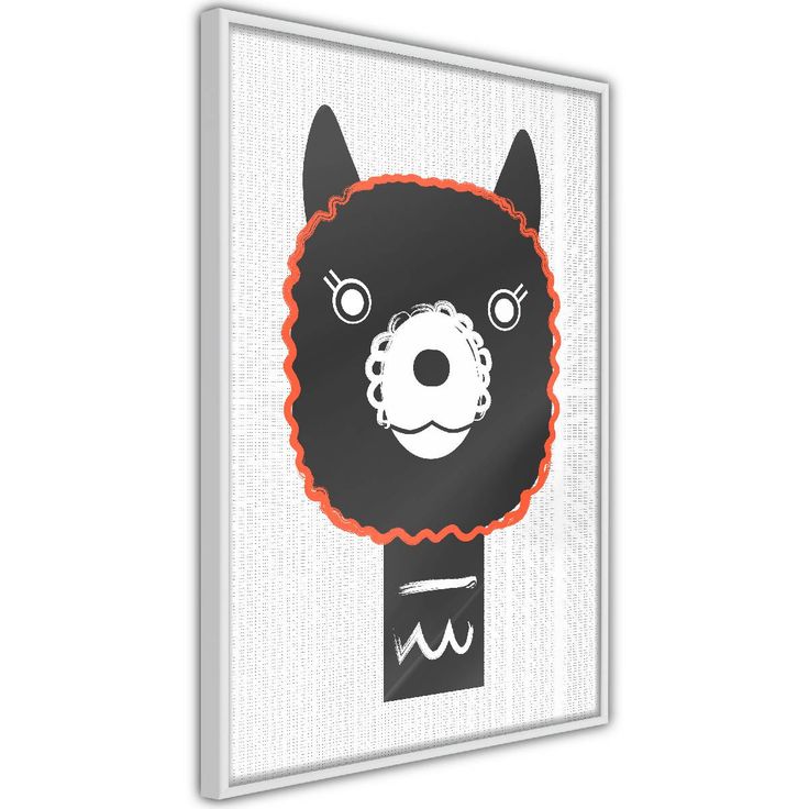 Juliste Artgeist Decorative Alpaca, kehyksillä, eri kokoja