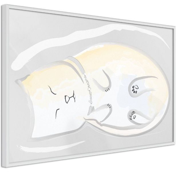 Juliste Artgeist Sleepy Kitty, kehyksillä, eri kokoja