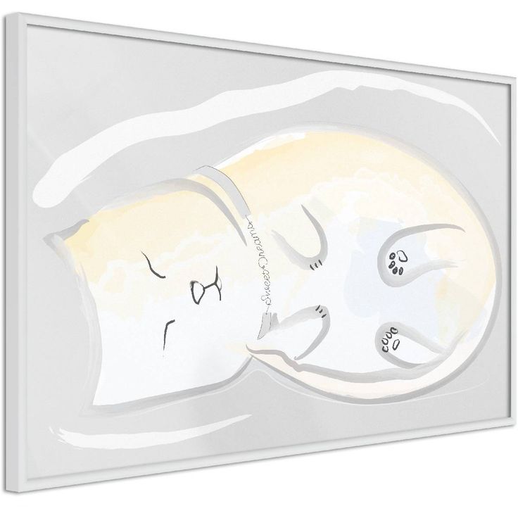 Juliste Artgeist Sleepy Kitty, kehyksillä, eri kokoja