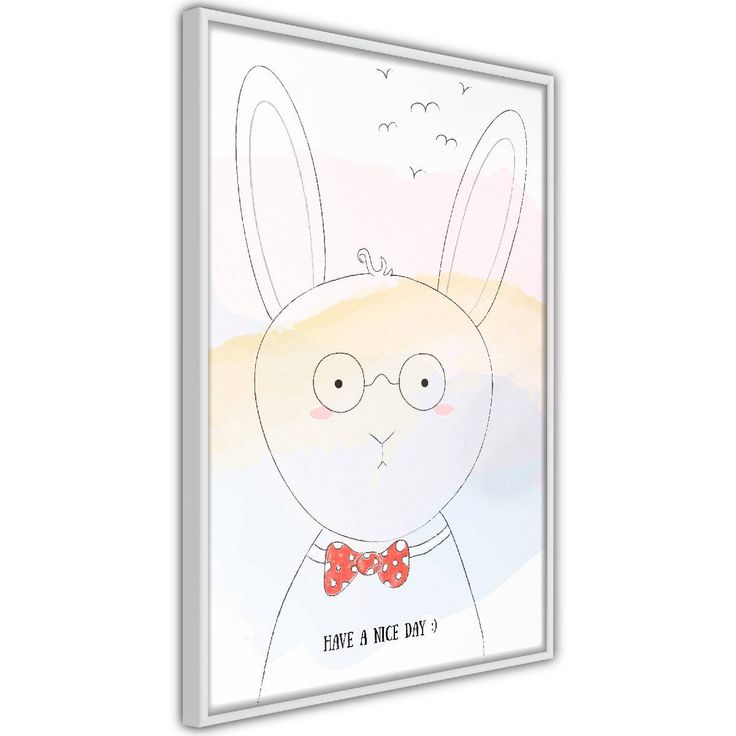 Juliste Artgeist Greetings from Rabbit, kehyksillä, eri kokoja