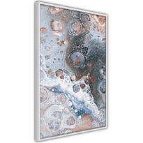 Juliste Artgeist Blue Sienna Marble, kehyksillä, eri kokoja