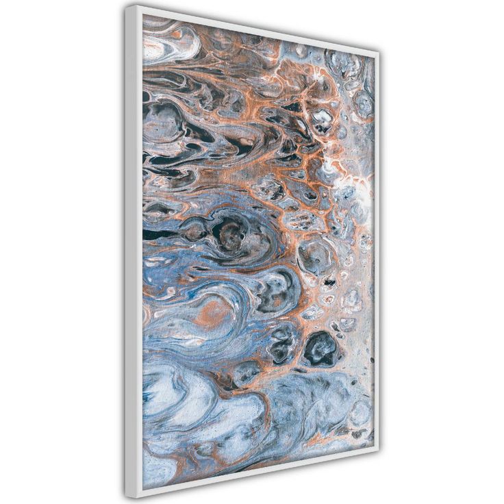 Juliste Artgeist Sienna Blue Marble, kehyksillä, eri kokoja