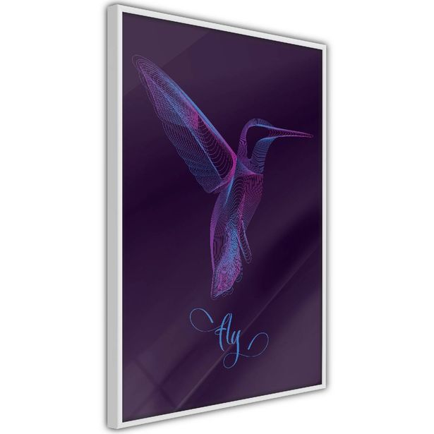 Juliste Artgeist Purple Hummingbird, kehyksillä, eri kokoja