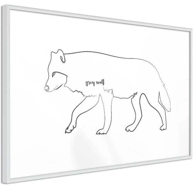 Juliste Artgeist Wolf, kehyksillä, eri kokoja