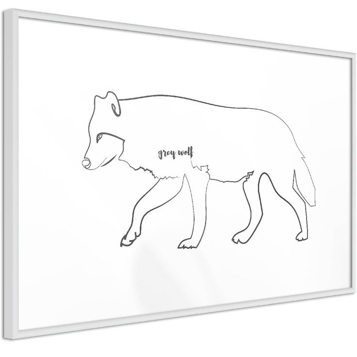 Juliste Artgeist Wolf, kehyksillä, eri kokoja