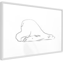 Juliste Artgeist Lazy Bear, kehyksillä, eri kokoja