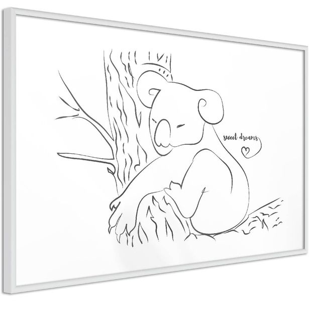 Juliste Artgeist Sleepy Koala, kehyksillä, eri kokoja